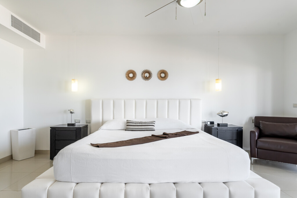 White Bedroom from our Properties in Mareazul